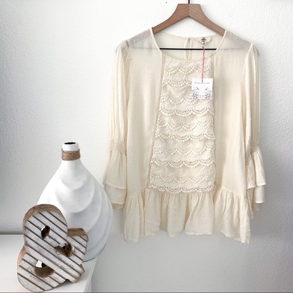 NWT Entro Ritual Boutique Blouse Size Medium - Picture 12 of 12